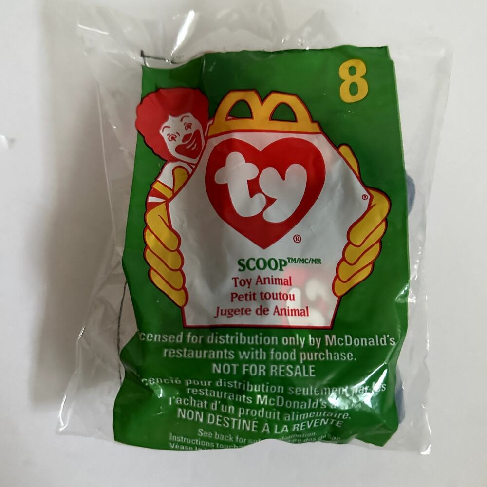 TY McDonald’s Teenie Beanie Baby “Scoop” the Pelican 1998 Happy Meal Toy #8